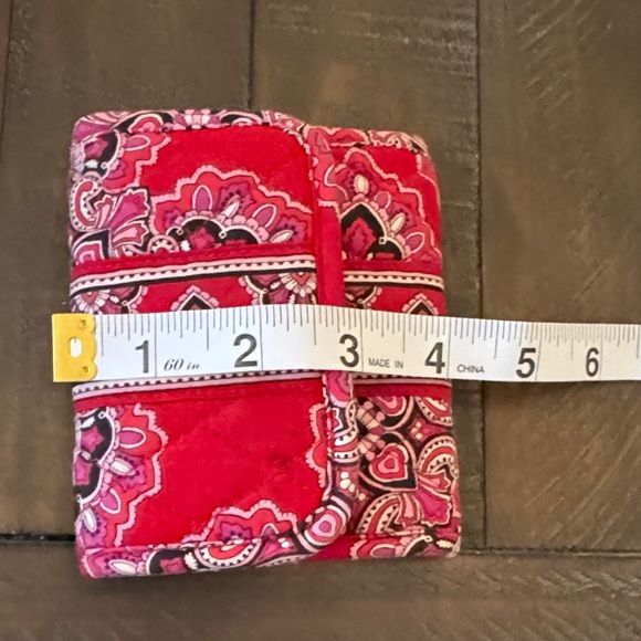 Vera Bradley Red and Pink Wallet - Picture 7 of 8